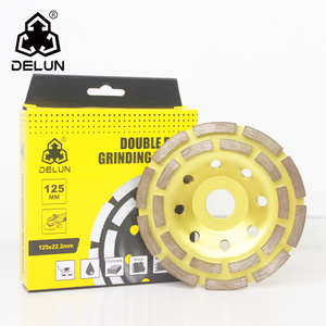 DELUN 115mm Double Row Angle Grinder Cup Wheel for Cutting Grinding Smoothing Marble Granite