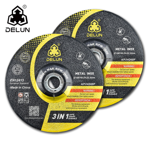 DELUN European Standard Grinding Wheels with 3-layer Glass Fiber Mesh Design Provide High Strength&long Life Service