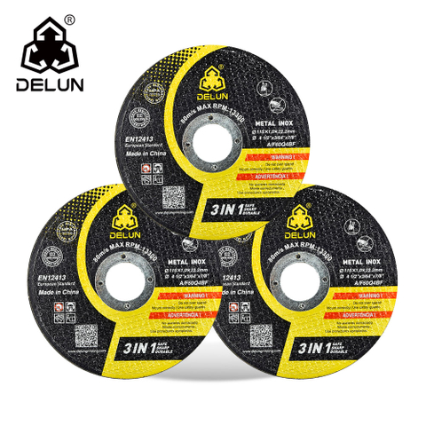DELUN China 4.5 International Standard Inox Cutting Disc 115mm for Stainless Steel