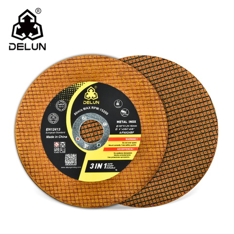 DELUN Wholesale Price T41 4 inch 107x1.2x16 resin iron cutting disc cutting wheel for sander
