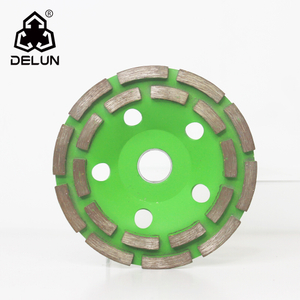DELUN 7'' 5/8-11 Concrete Grinder Cup Wheel for Floor Grinding Masnory 180mm Arrow Segment Garage Disk hot sell