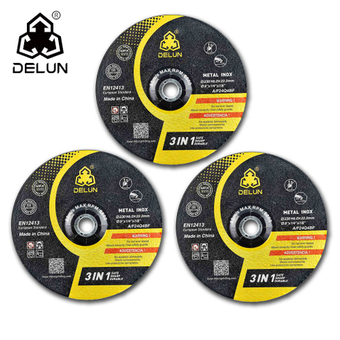 DELUN China Manufacture Large Size 9inch Aggressive Grinding Disc Composition for Faster Material Removal