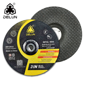 DELUN Industries Type 27 Grinding Wheel for Aluminum And Other Non-Ferrous Metals, 9" X 1/4" X 7/8", 25 Pack