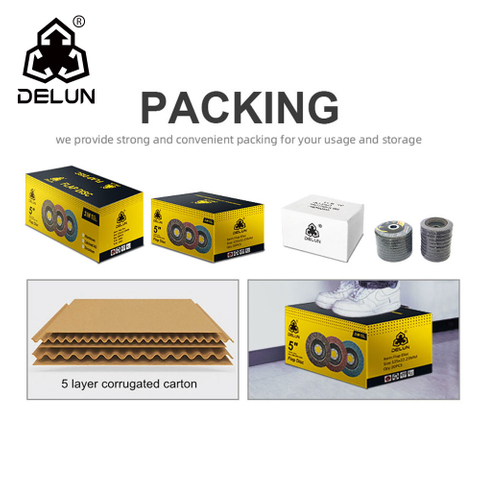 DELUN China Supplier High Performance Durable Using 7inch 180mm Flap Disc Wholesale for Metal Polishing Free Samples