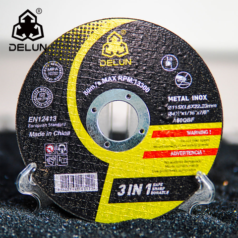 DELUN Cost Effective 115 Mm Cutting Wheel Carbon Steel for 4.5 Inch Angle Grinder