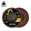 DELUN China Supplies International Standand Aluminum Oxide Flap Wheel For Stainless Steel