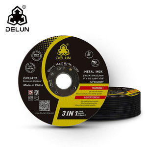 DELUN China Supplier High Performance 4.5 inch 115mm Abrasive Cutting Disc for Stainless Steel Factory Direct Sale 
