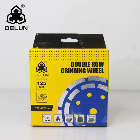 DELUN 4.5inch Turbo Diamond Grinding Cup Wheel with 24 Segments for Hard Concrete And Terrazzo