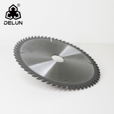 DELUN 80 Teeth Circular Saw Blade Diamond Knockout Arbor for Table Saw Accessories Polished Mitersaw Blade Silver