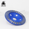  DELUN Amazon Supplier Diamond Grinding Disc Double Row Cup Wheel for Angle Grinder Stone Grinding