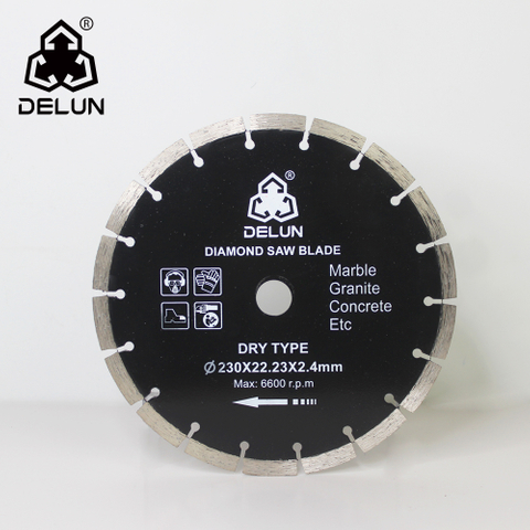 DELUN Segmented Diamond Cutting Wheel for Dry and Wet Fast Cutting for Concrete Stone Masonry Brick Block