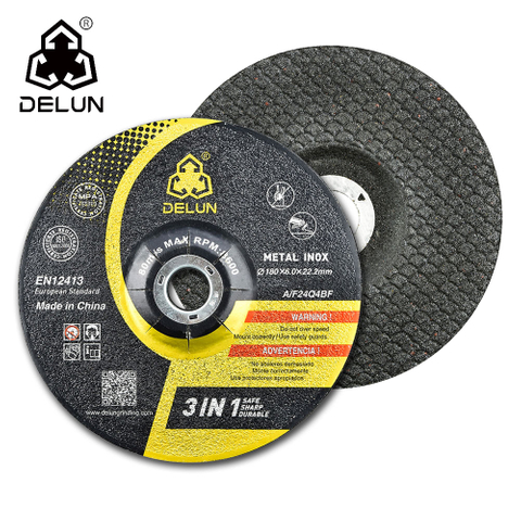 DELUN Aluminum Grinding Wheel 7 Inch for Aluminum Copper Non-Ferrous 10 Pack (Not Load While Grinding)