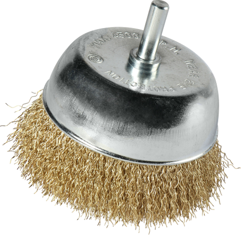 DELUN 3-4 Inches Wire Wheel Cup Brush Set Drill Wire Brushes for Fast Cleaning Rust Or Multipurpose Grinding