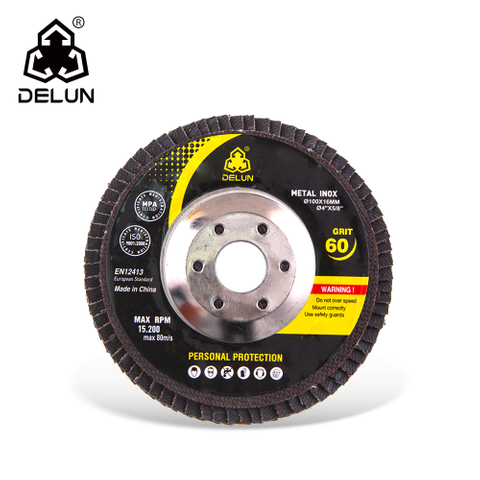 DELUN Popular Size Grit 60 4 Inch Flap Wheel with Great Value And Outstanding Performance