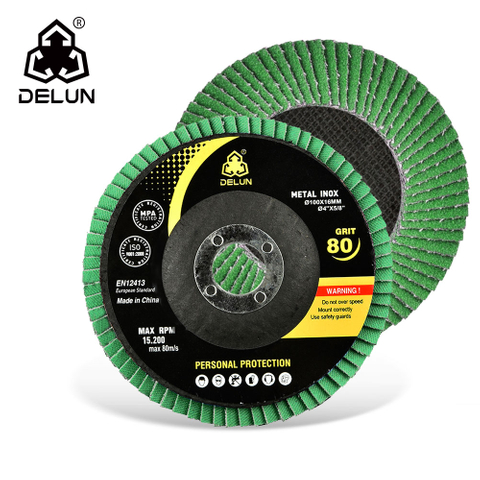 DELUN China Manufacture 6 Inch Flap Wheel with Great Performance And EN12413 Standard
