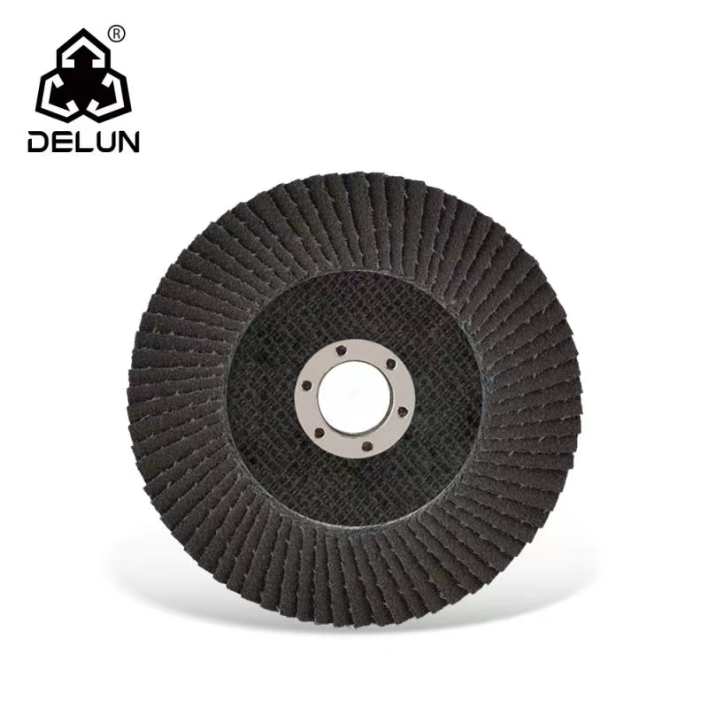 DELUN China Manufacture Custom Made 180mm 7 inch Type 27 29 Calcined Alumina Oxide sander flap disc for wood
