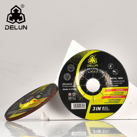DELUN China Manufacturer International Standard Durable Using 4.5 inch 115mm Grinding Wheel for Metal Polishing with MPA and ISO9001