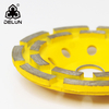 DELUN 4.5 Inch Diamond Cup Turbo Grinding Wheel Aluminum Base for Granite Marble Concrete with 58-11 Thread