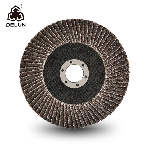DELUN Factory Direct Sale 100mm 4 Inch Calcined Flap Disc with Resonable Price for Grit 80