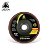DELUN International Standard 150 mm Brown fused Aluminum OxideFlap disc