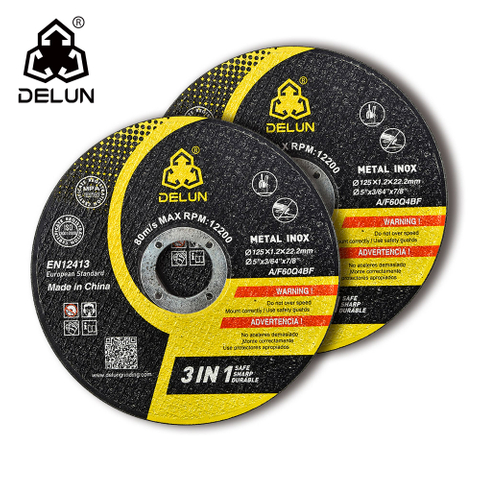 DELUN Abrasives Cutting Disc Durable Using 5 Inch Metal Cuttng Disc for Angle Grinder