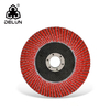 DELUN China Manufacturer Direct Sell High Performance 5 Inch 125 mm 120 Grit Ceramic Alumina Oxide Flap Disc for Stone
