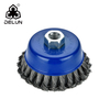 DELUN 3inch twisted knotted wire brush remmended goods Amazon supplier for angle grinder