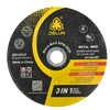 DELUN EN12413 Standard High Performance Thin 7 Inch 180mm Cutting Disc for Metal OEM Supported Abrasive Tools Hot Sale 