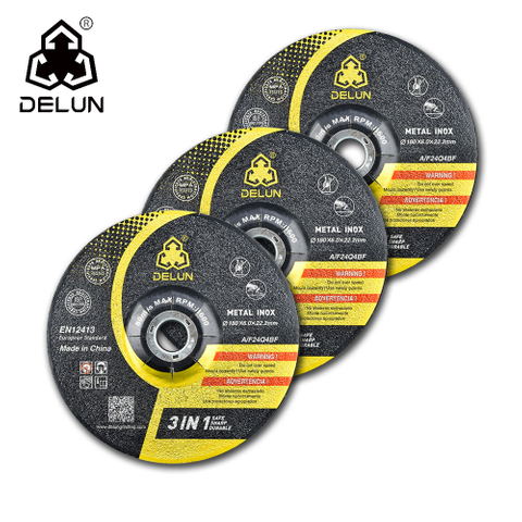 DELUN European Standard Grinding Wheels with 3-layer Glass Fiber Mesh Design Provide High Strength&long Life Service