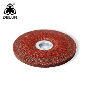 DELUN 4'' X1/4" X5/8" Inch 36 Grits Red Flexible Grinding Wheels Grinding Discs Fit for Angle Grinders Grinding Polishing
