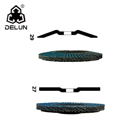 DELUN 4 Inch 100mm Flap Discs Zirconia Abrasive Grinding Flap Wheel for Stainless Steel